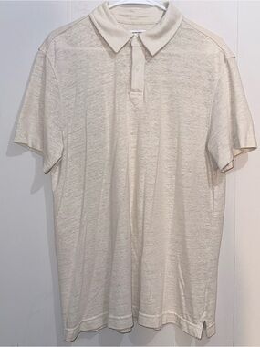 Banana Republic Factory Slim-Fit Linen-Blend Polo Shirt L